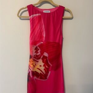 Peppermayo Fuchsia and White Dress